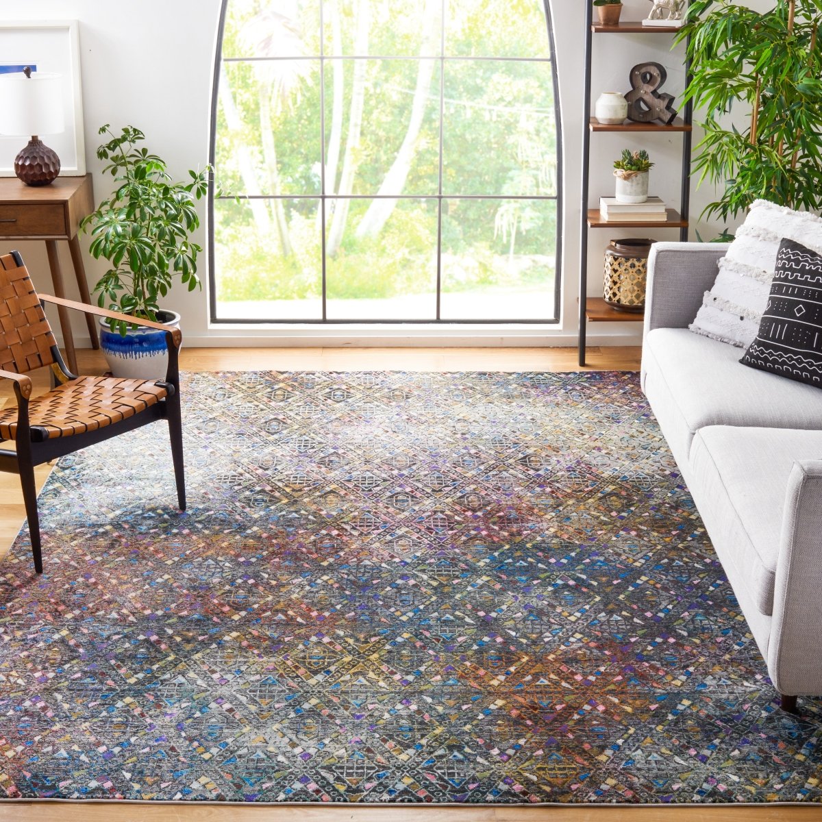 Safavieh Aria Ara203M Blue/Ivory Rug.