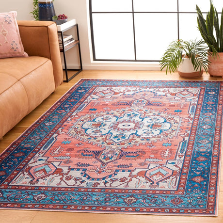 Safavieh Arizona Arz105P Rust/Navy Rug.