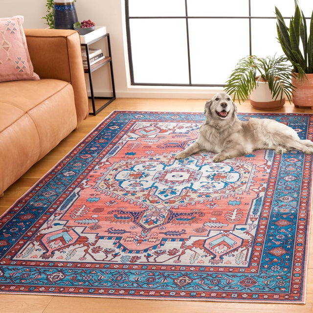 Safavieh Arizona Arz105P Rust/Navy Rug.