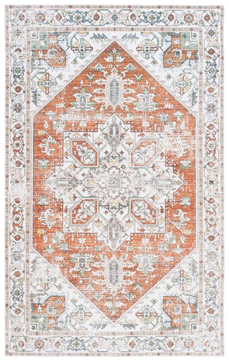 Safavieh Arizona Arz120A Ivory/Rust Rug.