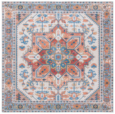 Safavieh Arizona Arz120Q Rust/Navy Rug.