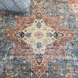 Safavieh Arizona Arz126R Rust/Blue Green Rug.