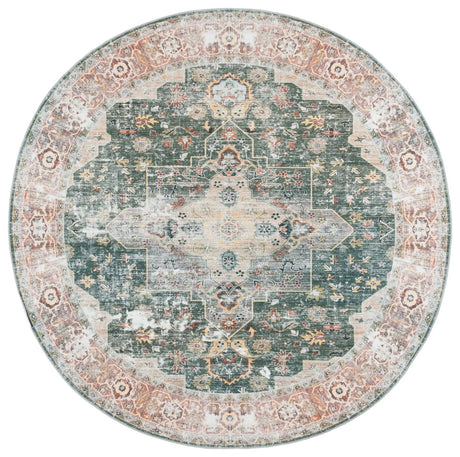 Safavieh Arizona 6'-0" x 6'-0" Rug in Green / Light Brown