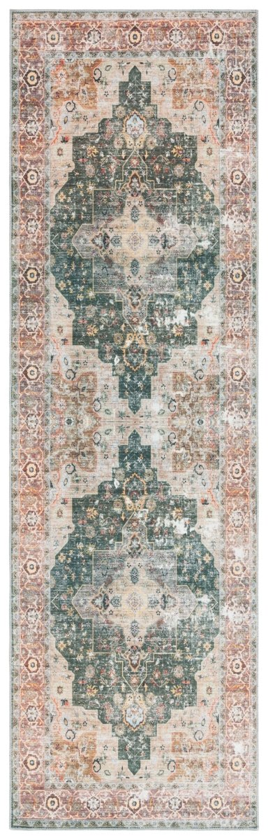 Safavieh Arizona Arz126Y Green/Light Brown Rug.