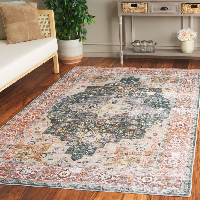 Safavieh Arizona Arz126Y Green/Light Brown Rug.