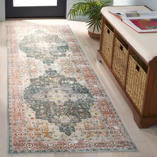 Safavieh Arizona Arz126Y Green/Light Brown Rug.