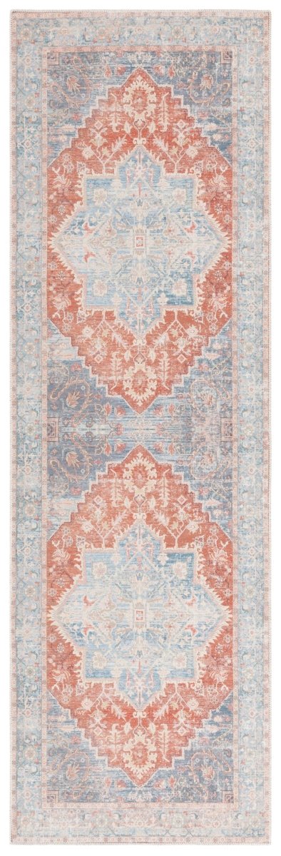 Safavieh Arizona Arz137M Light Blue/Rust Rug.