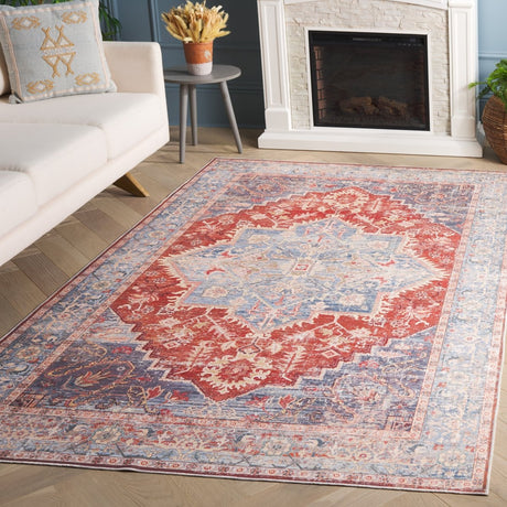 Safavieh Arizona Arz137M Light Blue/Rust Rug.