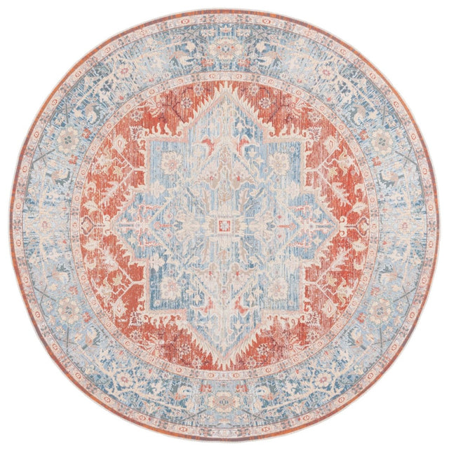 Safavieh Arizona Arz137M Light Blue/Rust Rug.