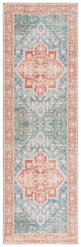 Safavieh Arizona Arz137N Blue Green/Rust Rug.