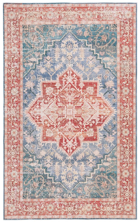 Safavieh Arizona Arz137N Blue Green/Rust Rug.