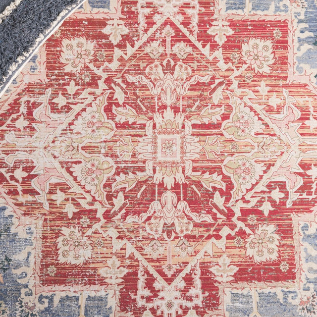 Safavieh Arizona Arz137N Blue Green/Rust Rug.