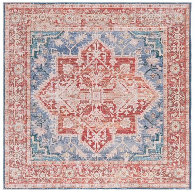 Safavieh Arizona Arz137N Blue Green/Rust Rug.