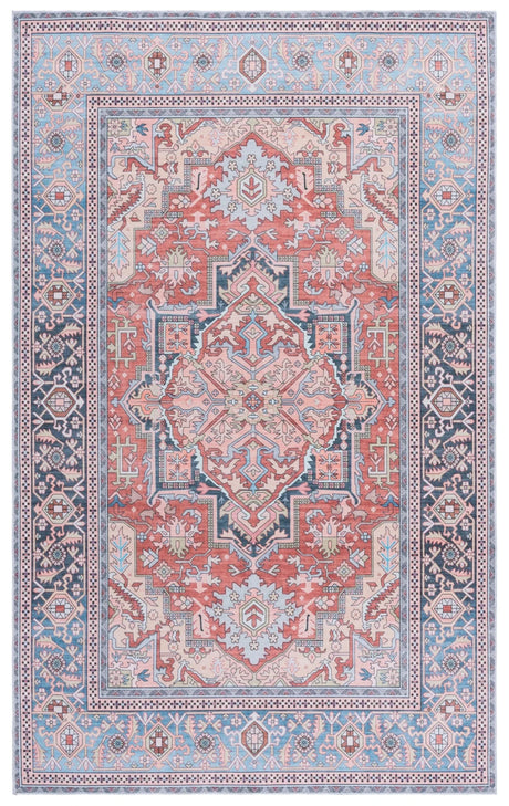 Safavieh Arizona 4'-0" x 6'-0" Rug in Rust / Blue