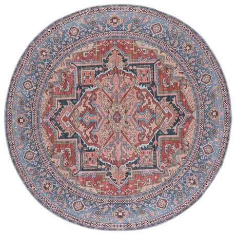 Safavieh Arizona 6'-0" x 6'-0" Rug in Rust / Blue