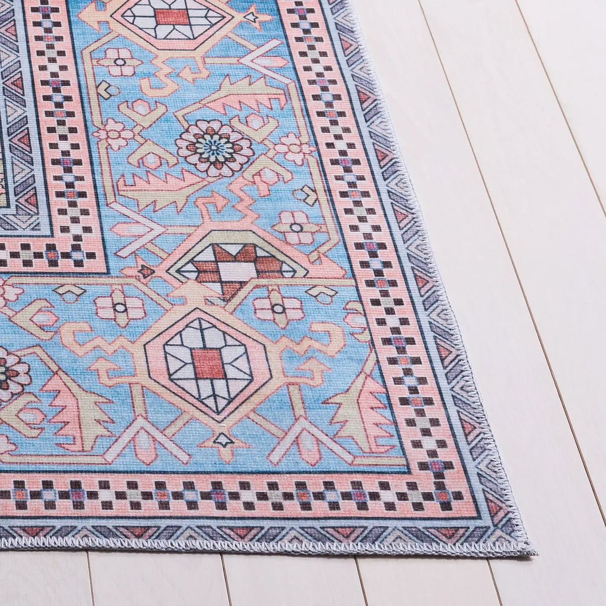 Safavieh Arizona 4'-0" x 6'-0" Rug in Rust / Blue
