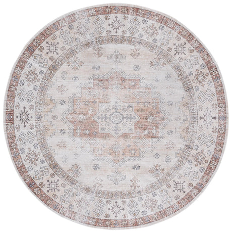 Safavieh Arizona 6'-0" x 6'-0" Rug in Beige / Rust
