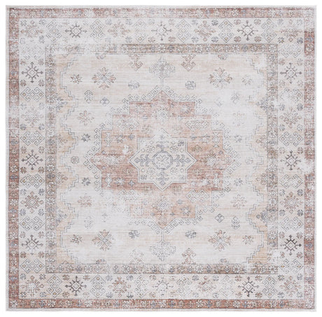 Safavieh Arizona 6'-0" x 6'-0" Rug in Beige / Rust