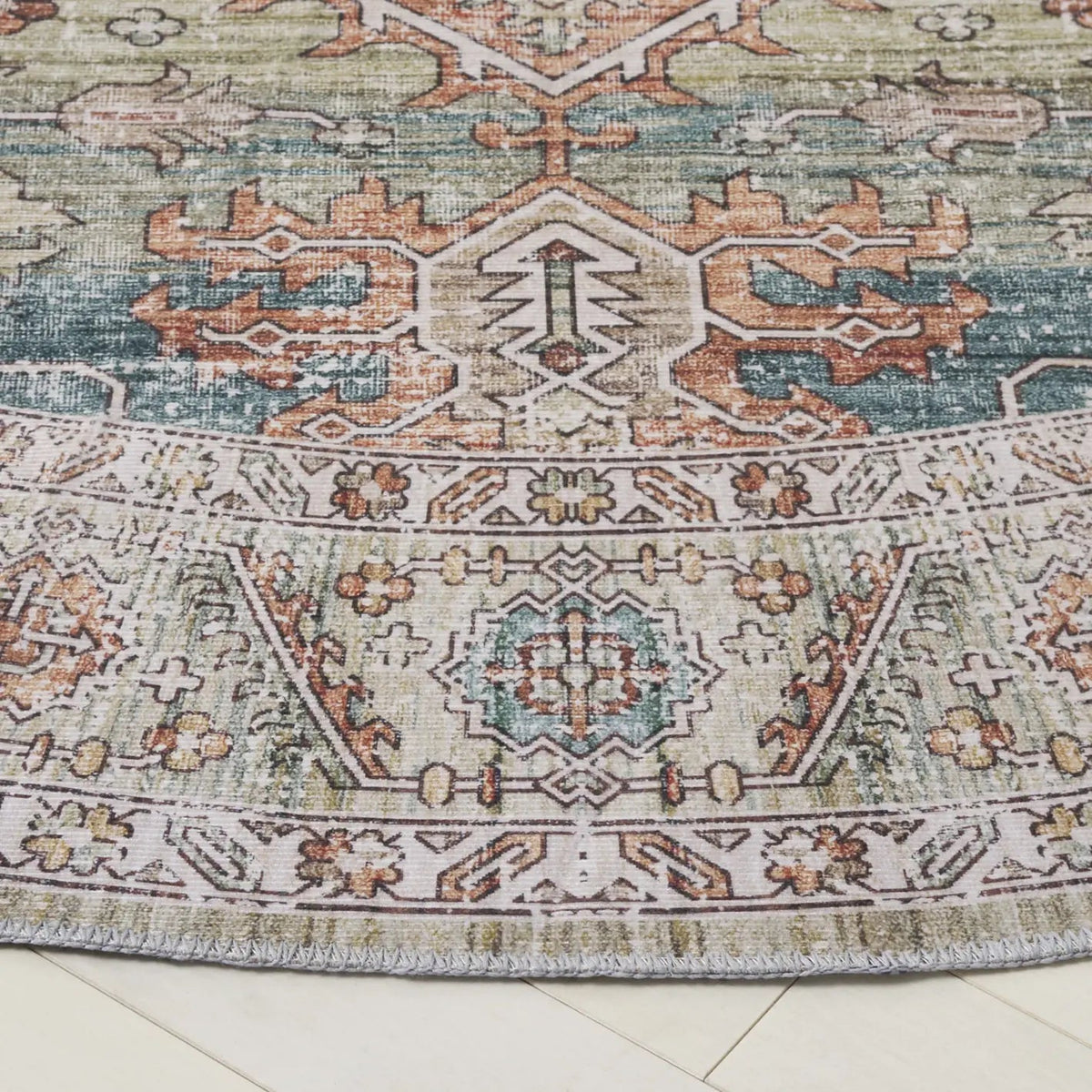 Safavieh Arizona 6'-0" x 6'-0" Rug in Sage / Rust