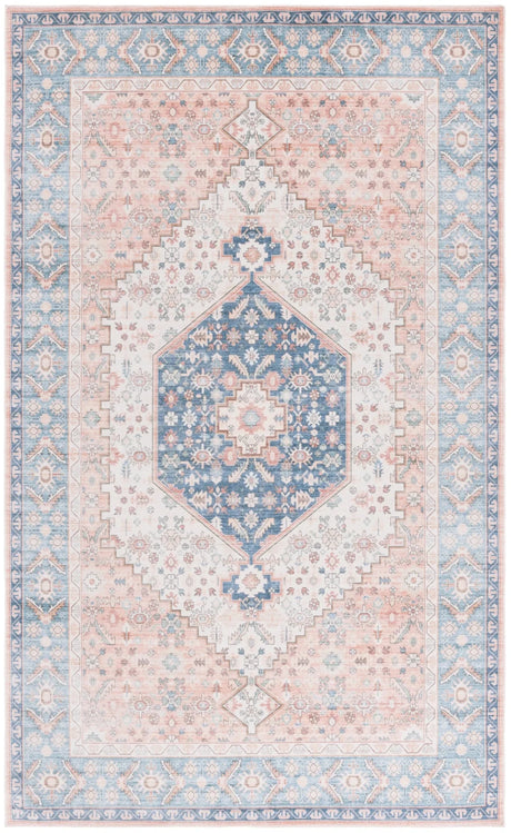 Safavieh Arizona 4'-0" x 6'-0" Rug in Rust / Aqua