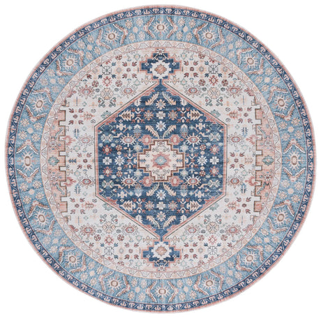 Safavieh Arizona 6'-0" x 6'-0" Rug in Rust / Aqua
