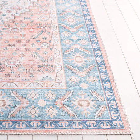 Safavieh Arizona 4'-0" x 6'-0" Rug in Rust / Aqua