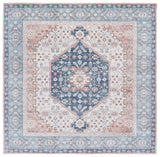 Safavieh Arizona 6'-0" x 6'-0" Rug in Rust / Aqua