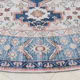Safavieh Arizona 6'-0" x 6'-0" Rug in Rust / Aqua
