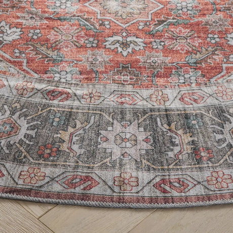 Safavieh Arizona 6'-0" x 6'-0" Rug in Rust / Olive