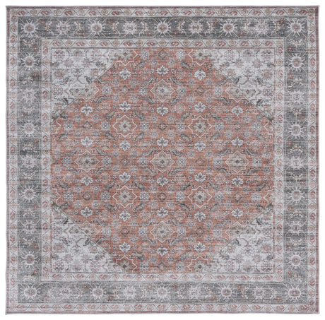 Safavieh Arizona 6'-0" x 6'-0" Rug in Rust / Olive