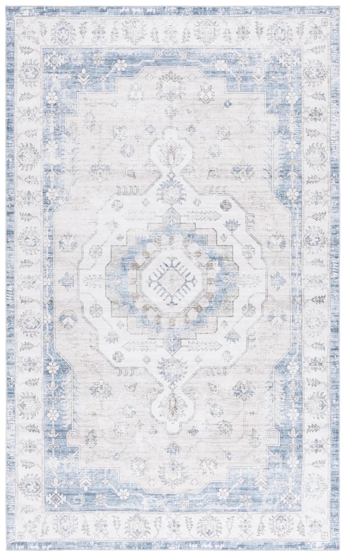 Safavieh Arizona 4'-0" x 6'-0" Rug in Grey / Blue