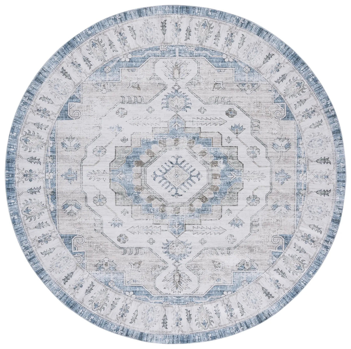 Safavieh Arizona 6'-0" x 6'-0" Rug in Grey / Blue