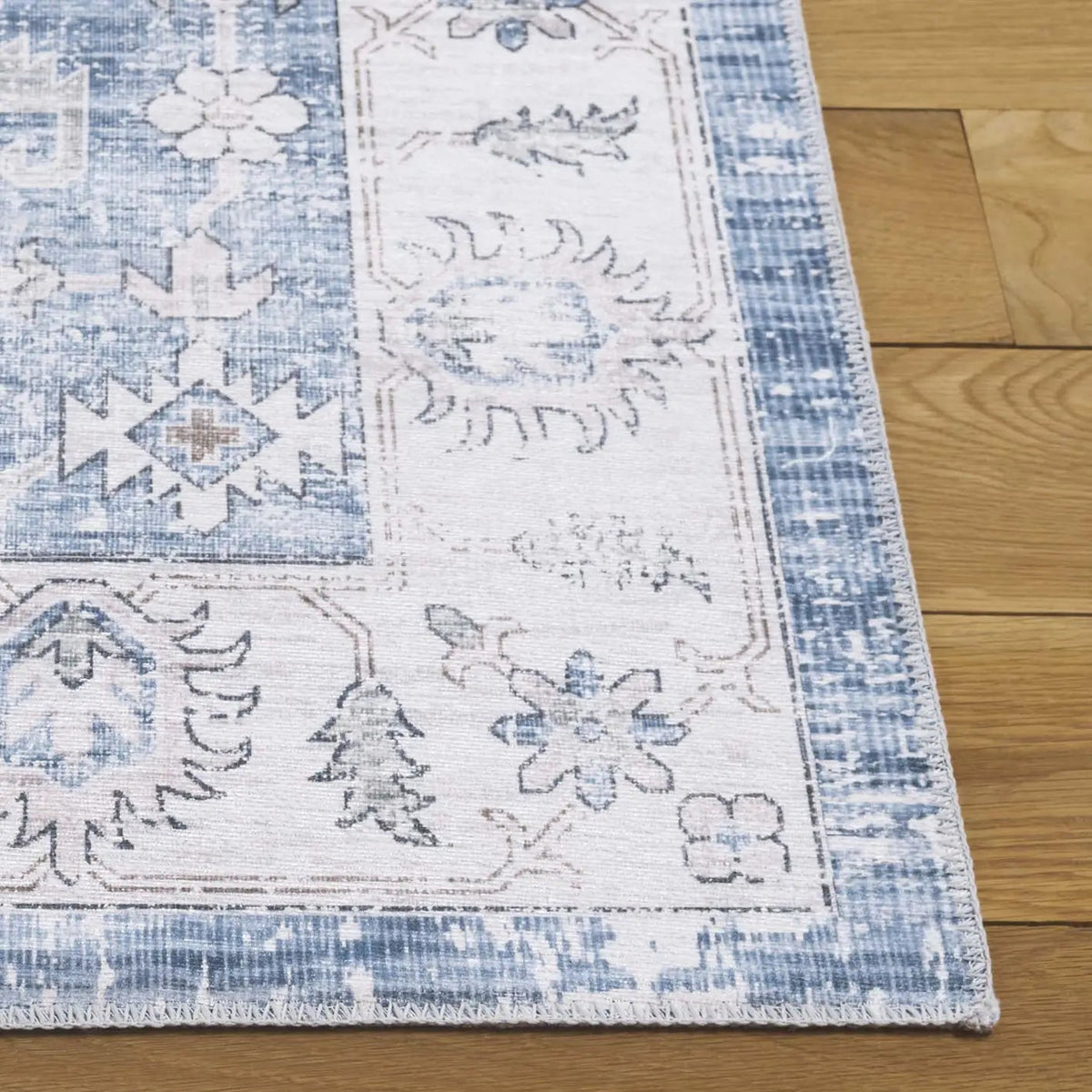 Safavieh Arizona 4'-0" x 6'-0" Rug in Grey / Blue