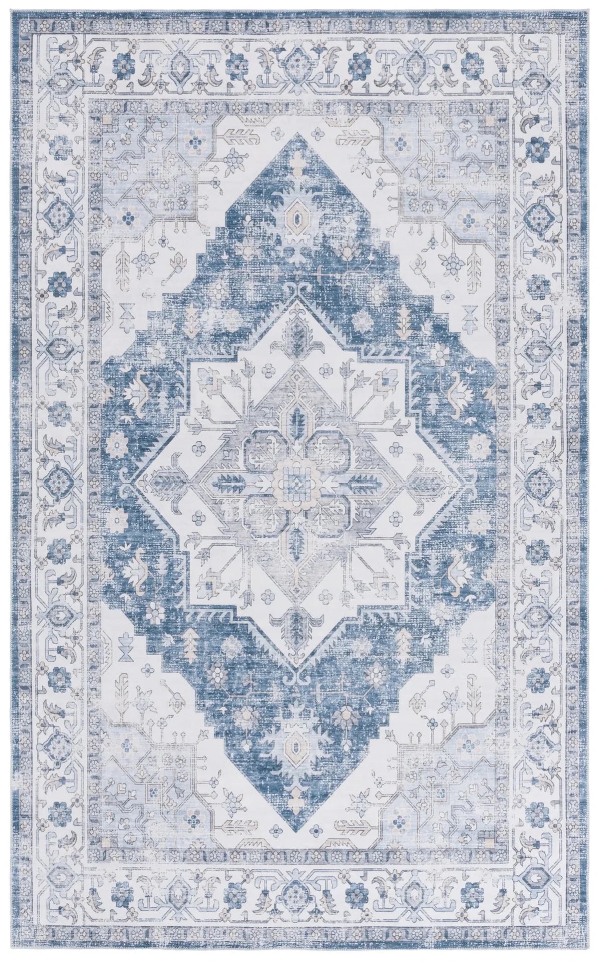 Safavieh Arizona 4'-0" x 6'-0" Rug in Ivory / Blue