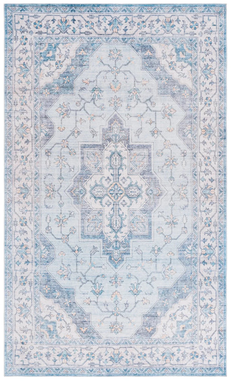 Safavieh Arizona 4'-0" x 6'-0" Rug in Light Blue / Ivory