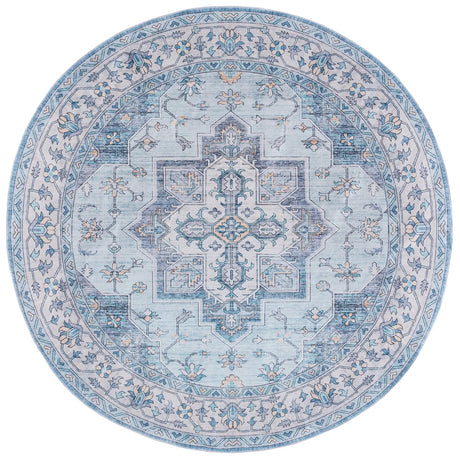 Safavieh Arizona 6'-0" x 6'-0" Rug in Light Blue / Ivory