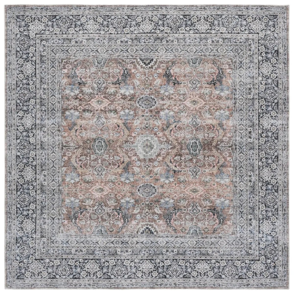 Safavieh Arizona 6'-0" x 6'-0" Rug in Copper / Olive