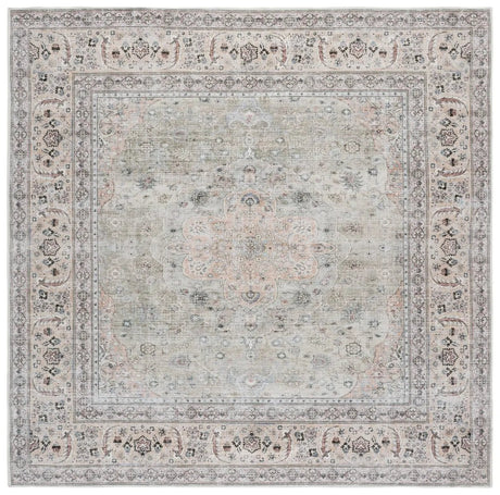 Safavieh Arizona 6'-0" x 6'-0" Rug in Light Green / Beige