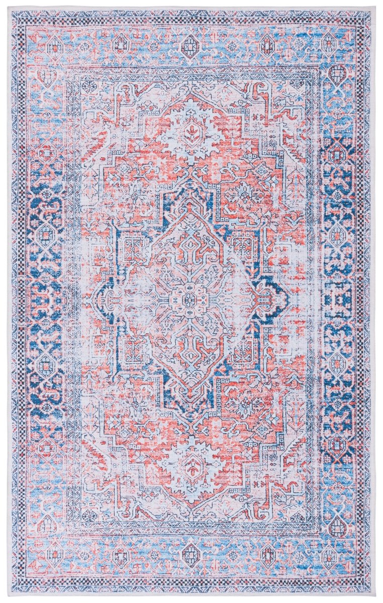 Safavieh Arizona Arz223P Rust/Navy Rug.
