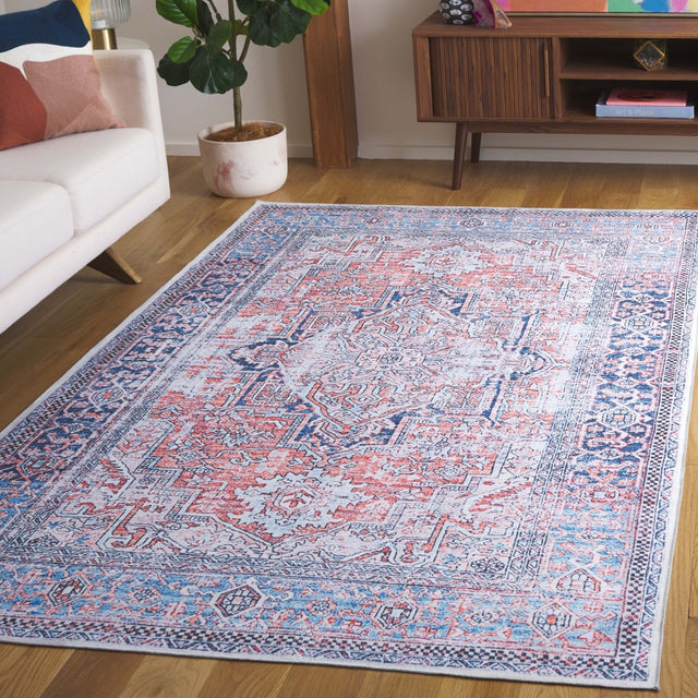 Safavieh Arizona Arz223P Rust/Navy Rug.