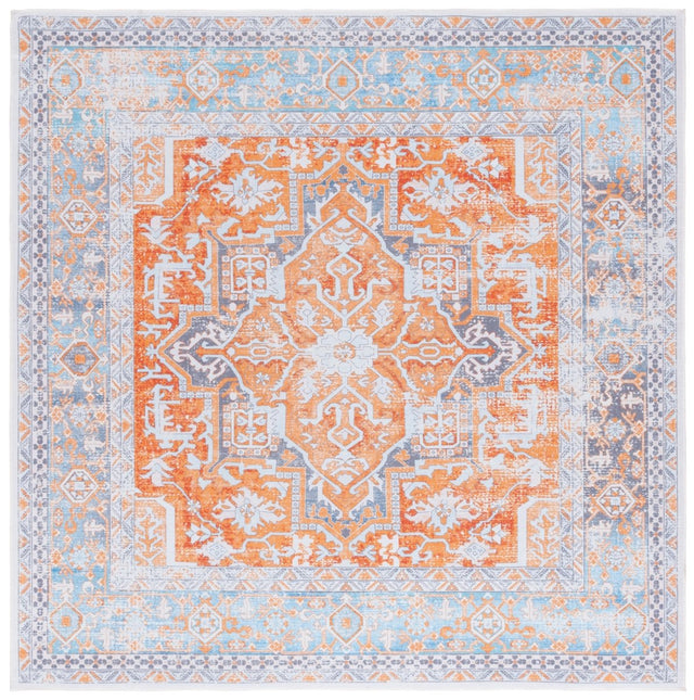 Safavieh Arizona Arz223Q Rust/Grey Rug.