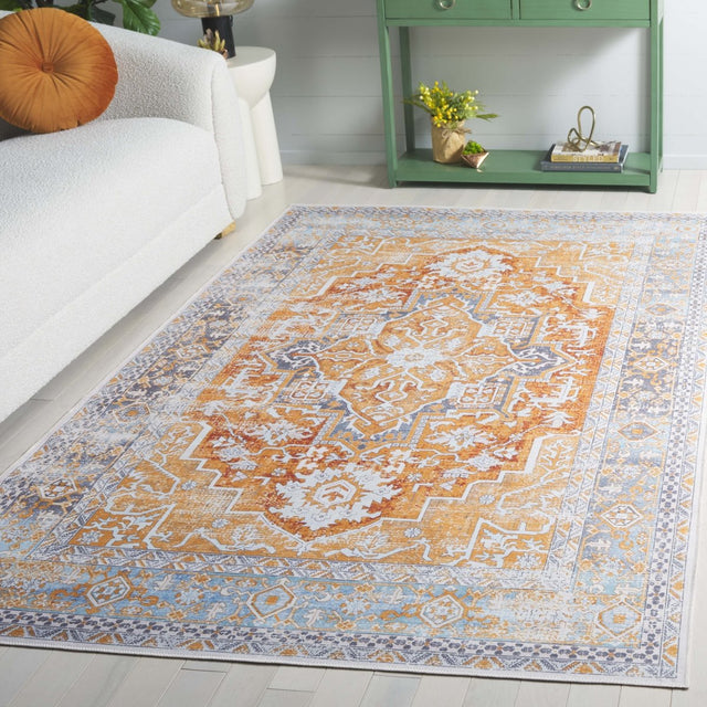 Safavieh Arizona Arz223Q Rust/Grey Rug.