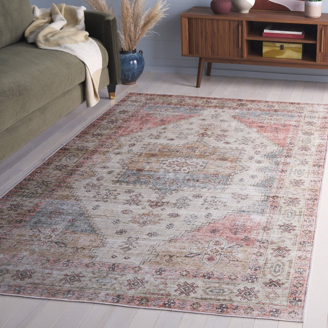 Safavieh Arizona Arz229X Olive/Red Rug.