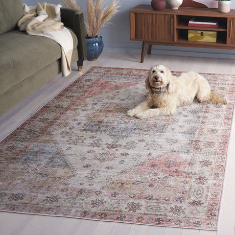 Safavieh Arizona Arz229X Olive/Red Rug.