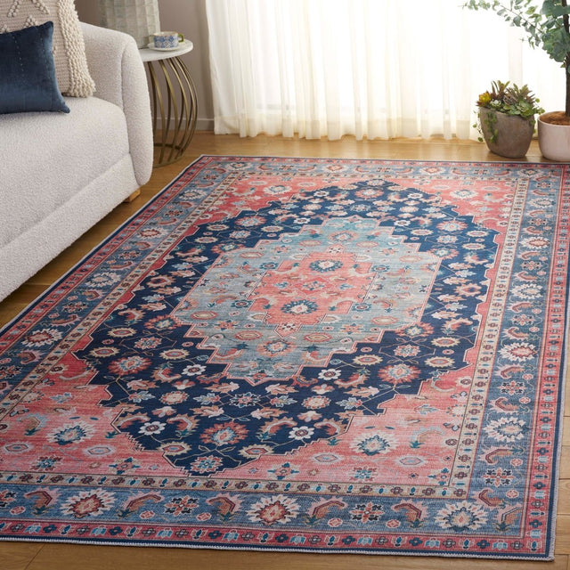 Safavieh Arizona Arz235M Blue/Rust Rug.