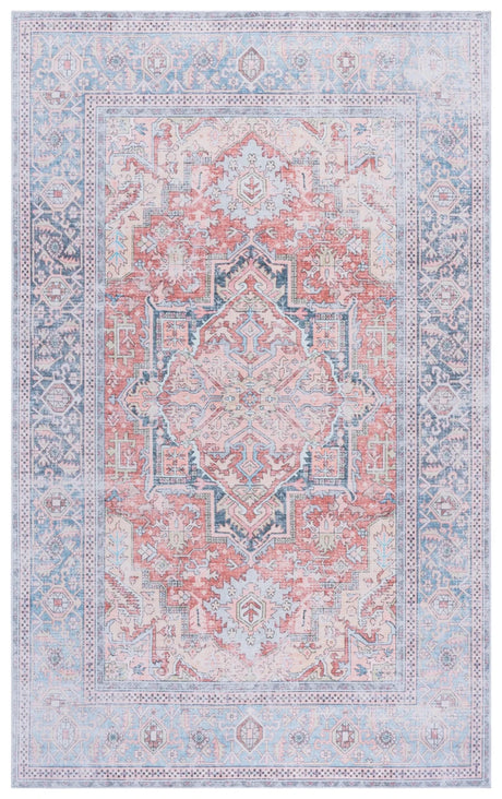 Safavieh Arizona 4'-0" x 6'-0" Rug in Rust / Blue