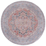 Safavieh Arizona 6'-0" x 6'-0" Rug in Rust / Blue