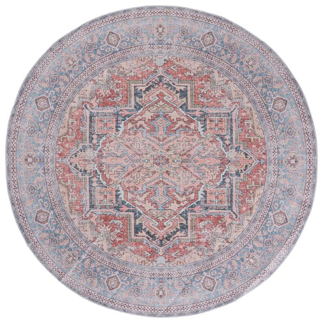 Safavieh Arizona 6'-0" x 6'-0" Rug in Rust / Blue