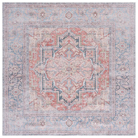 Safavieh Arizona 6'-0" x 6'-0" Rug in Rust / Blue