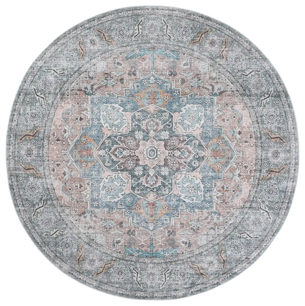 Safavieh Arizona 6'-0" x 6'-0" Rug in Copper / Green